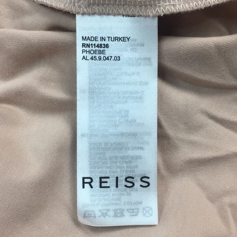 NWT REISS PHOEBE JERSEY ROLLNECK TOP NUDE - Picture 11 of 12